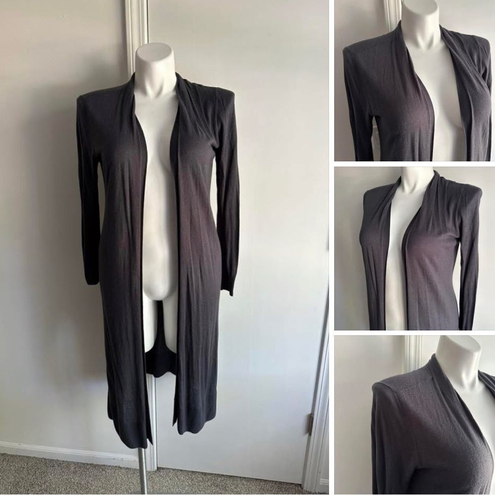 LOFT Slate Blue Lightweight Cardigan, Size Medium